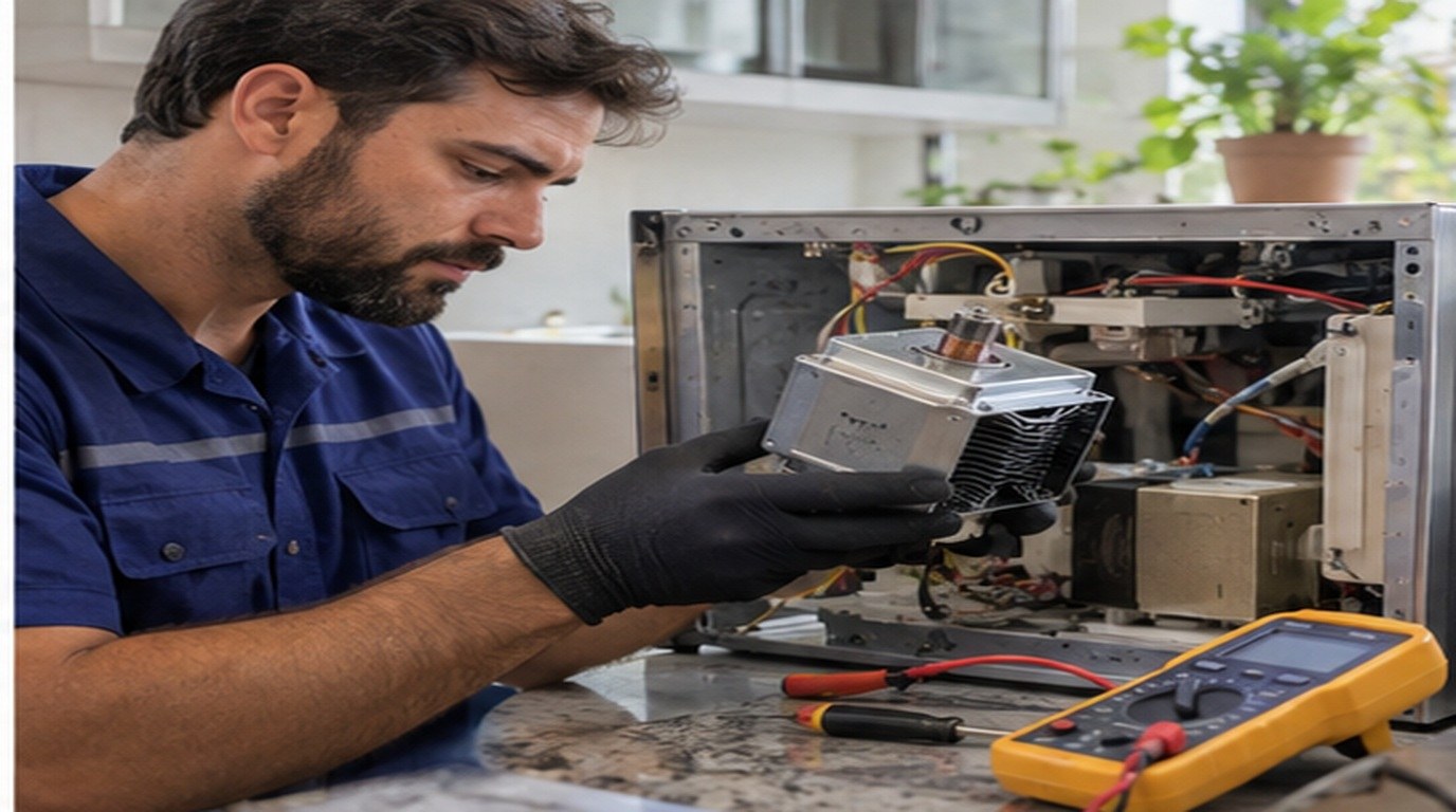 Conserto de micro-ondas em Teresina‑PI: troca do magnetron